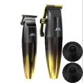 Профессиональная машинка для стрижки волос JRL2020C с зарядной базой золотая