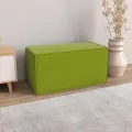 Пуф Куб 40х80 см, велюр салатовый