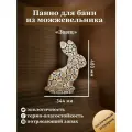 Панно из можжевельника для бани Заяц