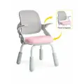 Детское кресло ErgoKids Helper Pink Grey (арт.Y-306 KPG) - обивка розовая