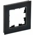 Рамка 1-мест. стекло черн. РУ-1-2-БрЧ BRITE IEK (комплект 4 шт)