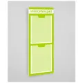 Информация / 750 х 270 мм / 2 плоских кармана А4 / информационный стенд / салатовый
