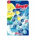 Гигиенический блок для унитаза Bref Сила-Актив. Лимонная Свежесть/Океанский бриз, 4х50г (2293911)