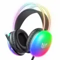 Игровые наушники ONIKUMA X25 Rainbow Spirit черные, с RGB подсветкой
