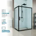 Душевой уголок GWMPKB019R 85x160 см, цвет фурнитуры черный матовый, стекло бесцветное закаленное 6 мм