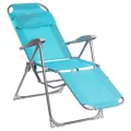 Кресло -шезлонг Ника К3/Б арт. К3/Б (1шт. в упаковке (каркас серый, ткань бирюзовая))