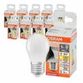 Лампочки светодиодные OSRAM LED Star, 470лм, 5Вт замена 40Вт, 2700К теплый белый свет, E27, груша, 10 штук