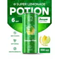 Лимонад без сахара с витаминами Potion Super Lemonade Лимон + Лайм, 6шт х 330 мл