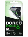 Бритва мужская Dorco Pace6, станок + 2 сменные кассеты