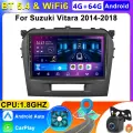 Штатная магнитола Suzuki Vitara 2016-2023, Магнитола Android 4+64G, 2din, Головное устройство, Сузуки Витара Мультимедиа
