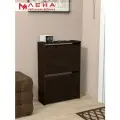 Тумба для обуви №26 - узкая и стильная, в цвете венге