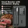 Беспроводной Bluetooth-термометр для мяса с водонепроницаемыми датчиками IP67, с ЖК-экраном и перезаряжаемым усилителем, для приготовления на гриле, коптильни, барбекю.