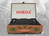 Караоке система с двумя микрофонами SORDA SD-2109, коричневый