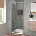 Душевая дверь в нишу Vincea Intra VDP-1I8090CL стеклянная, распашная, 90 см, одностворчатая, итальянская