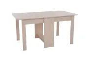 Стол-книжка раскладной ПВХ, цвет ЛДСП Дуб млечный, 150*86*75 см, Mebelson