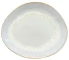 Тарелка овальная Brisa 26,6x22,5 см, материал керамика, цвет Salt, Costa Nova, Португалия, GOP271-SAL(GOP271-00918R)