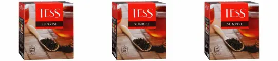 Tess Чай Санрайз чёрный, цейлонский, 100 пакетиков по 1,8 гр, 3 уп