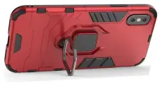 Противоударный чехол с кольцом Panther Case для iPhone X / XS красный