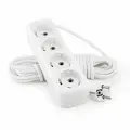 Удлинитель Lux У4-Е-03 4 розетки 3 м с заземлением