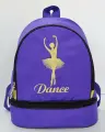 Рюкзак для танцев с вышивкой Балерина 208BD лавандовый.