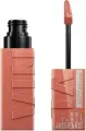 Maybelline New York Помада для губ Super Stay Vinyl Ink, 105 Golden, жидкая стойкая сияющая, 4.2 мл