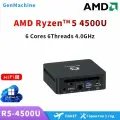 Мини - компьютер GenMachine Mini PC AMD R5-4500U Windows 11 Pro 2*DDR4 3200Mhz Business Office Design Computer 16G+512GB