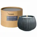 Свеча ароматическая Tkano Edge Vetiver & Black cypress 30ч, серый
