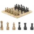 Подарочные шахматы из камня Дебют мрамор ракушечник 25х25 см 121658