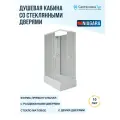 Душевая кабина Niagara Promo 110x80 P110 80 26Q MT BK белый профиль, без гидромассажа