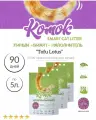 Наполнитель Тофу (Tofu) с пробиотиками для кошачьего туалета комок, WOOD 5 л