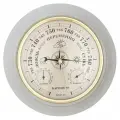 Метеостанция настенная механическая домашняя барометр термометр гигрометр смич БМ8/3 белый массив дерева диаметр 24см