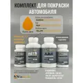 Комплект для покраски DAEWOO, код D220, YELLOW, базовая автомобильная эмаль 250 мл, лак 2K 250 мл с отвердителем, разбавитель 125 мл, FixPaint Pro