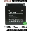 Мото аккумулятор стартерный Leoch UPLUS EB9A-4 12V 9Ah прямая полярность 100А (YTB9, 12N9-4B-1, CT 1210) AGM аккумулятор для мотоцикла, скутера