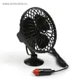 Вентилятор салона TORSO, 12 В, провод 1.2 м, чёрный, 1065294