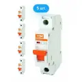 Автоматический выключатель TDM Electric ВА47-29 1P 25А характеристика C (комплект из 5 шт.)