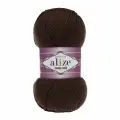 Пряжа ALIZE Cotton gold, коричневый - 26, 55% хлопок, 45% акрил, 5 мотков, 100 г, 330 м.