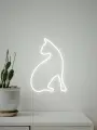 Кот неоновая лампа, светильник