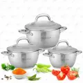 Набор кастрюль для приготовления из нержавеющей стали Zeidan кастрюли с крышками для газовых электрических и индукционных плит 2.1, 3 и 4 литра