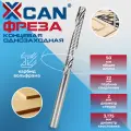 Фреза концевая однозаходная XCAN 3.175х2х22х50 мм стружка вверх