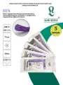 ПГА нить плетеная Полигликолид, USP 0 (МР 3,5) фиолетовая 75 см, с иглой Колющая HR-30, (5 шт/уп), шовный хирургический материал Линтекс (Россия)