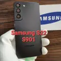 Крышка для Samsung S22 (заднее стекло) Премиум качество цвет: Черный фантом
