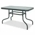 Стол Garden Story к набору Марсель арт. SC-089 90х50см (каркас черный, столешница прозрачная)