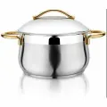 Everest Кастрюля 6,5л мет/кр с золотыми ручками (24*14) / 3TTCLK0624047 / 3TTCLK0624056 арт.001.318