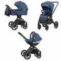 Коляска Carrello Ultimo Arctic Blue CHROME CRL-6512, 3 в 1, синяя