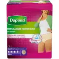Трусы подгузники для взрослых Depend M / L (44-50) женские, 30 шт (короб)