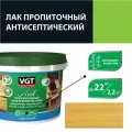 Лак акриловый пропиточный антисептический для дерева и камня VGT (9кг) дуб