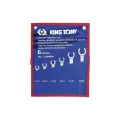 Набор разрезных ключей, 8-22 мм, чехол из теторона, 6 предметов KING TONY 1306MRN
