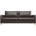 Прямой Диван Остин, Экокожа, Коричневый, Ящик для белья, 215 х 105 x 850 см