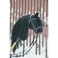 Хоббихорс вороной с уздечкой
