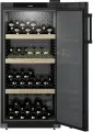 Винный шкаф однокамерный Liebherr WSbl 4201 вместимость: 141 бутылок, черный